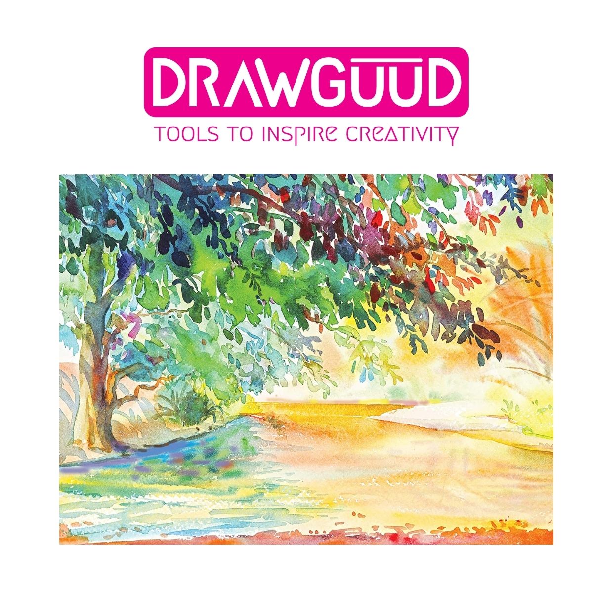 DRAWGUUD Paquete de 2 250 GSM Papel de acuarela 10 hojas POR paquete 10+10 = 20 hojas, blanco