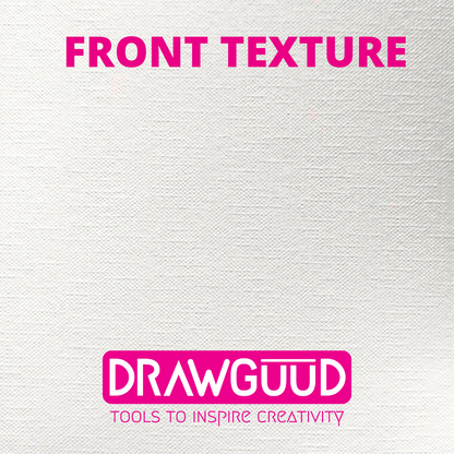 DRAWGUUD Pack of 2 300 GSM CANVAS TEXTURE PAPER FOR PAINTING, LOOSE SHEETS