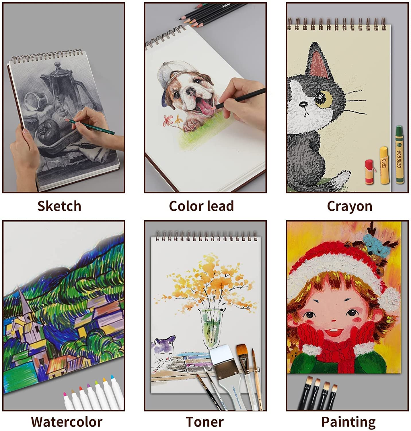 DRAWGUUD Pack of 2 300 GSM MIXED MEDIA PAPER FOR PAINTING, LOOSE SHEETS