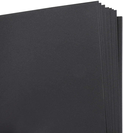 DRAWGUUD Pack de 2 PAPEL TEXTURA NEGRO 180 G/M2 PARA PINTAR, HOJAS SUELTAS